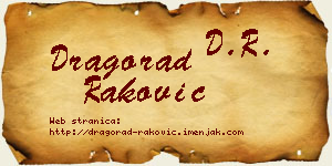 Dragorad Raković vizit kartica